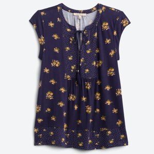 LES SEREIN Jasmine Split Neck Knit Top Super Soft Size Small